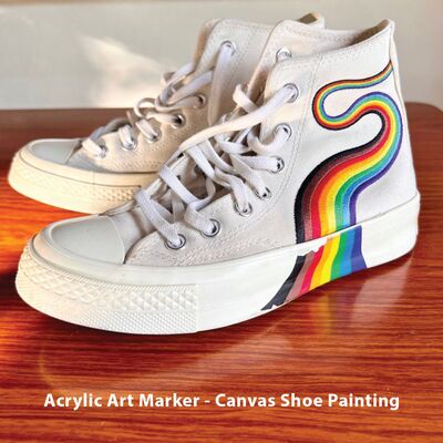 Acrylic Art Marker - Canvas Shoes Painting