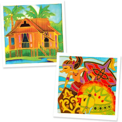 Batik Painting 2-in-1 Box Kit - Set 13