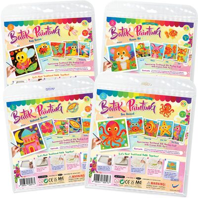 *NEW* Batik Painting Small - Family Fun Pack Series - House Pet / Bug / Sea Animal / National