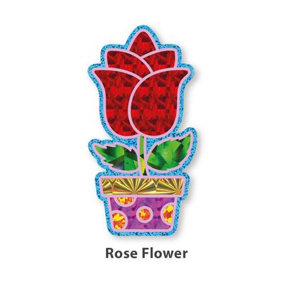 Foil Art 4-in-1 Flower Board Kit - Rose