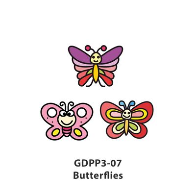 Glass Deco Reelable Kit - GDPP3-07 - Butterflies