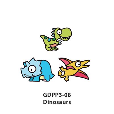 Glass Deco Reelable Kit - GDPP3-08 - Dinosaurs