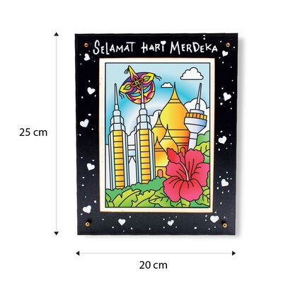 LED Merdeka Suncatcher Light Box Kit - Size