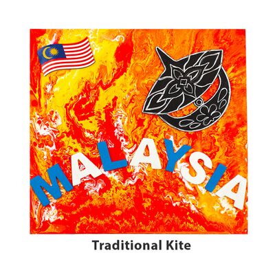 Merdeka Pour Art Canvas Painting Kit - Traditional Kite