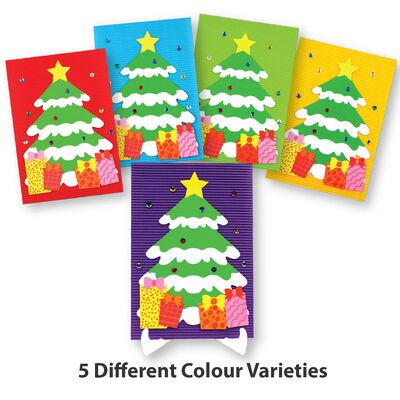 Christmas Tree Paper Deco Stand - 5 Different Colours