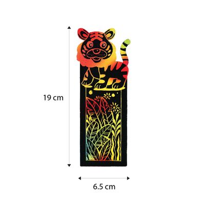 Scratch Art Bookmark Wild Life Part 2 - Size