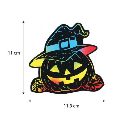 Scratch Art Halloween Deco Stand - Size