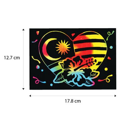 Scratch Art Malaysia Kit - Size