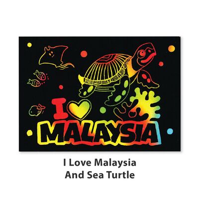 Scratch Art Malaysia Kit - Sea Turtle