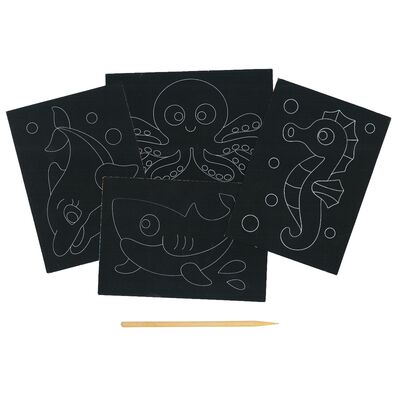 Scratch Art Sealife Kit - Contents