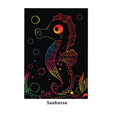 Scratch Art Sealife Kit - Seahorse