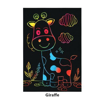 Scratch Art Wild Animals Kit Part 2 - Giraffe