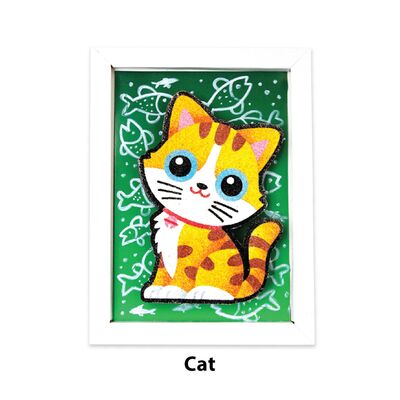 Sand Art Deco Frame Kit - Cat