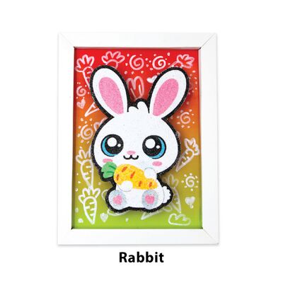 Sand Art Deco Frame Kit - Rabbit
