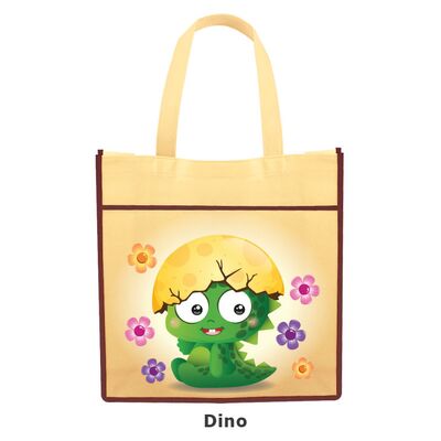 DIY Animal Tote Bag - Baby Dinosaur Hatching