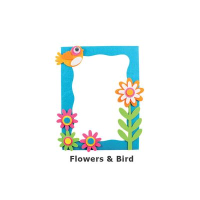 Fancy Felt Mirror - Flowers and Birds