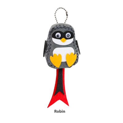 Felt Birdie Keychain - Rocking Robin
