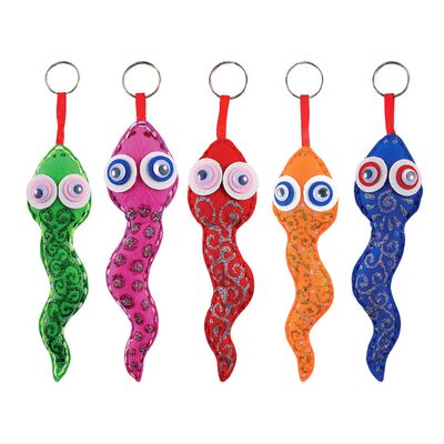 Felt Colourful Snake Plushie 5 Pack