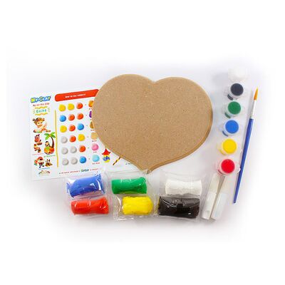 My-Clay Heart Wall Deco Kit - Contents