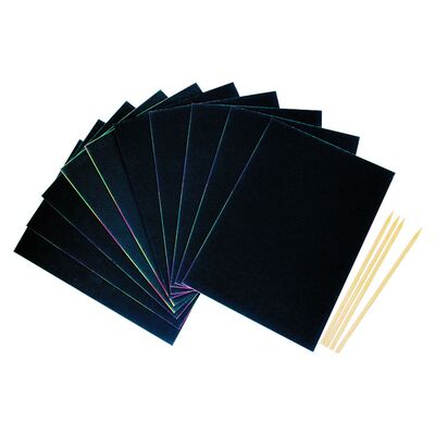 Scratch Art Freehand - Pack of 10 - Small Size