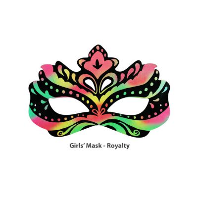 Scratch Art Girls' Mask - Royalty