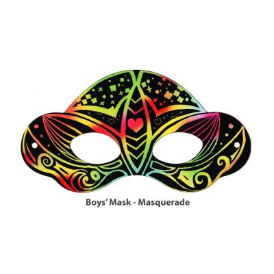 Scratch Art Boys' Mask - Masquerade
