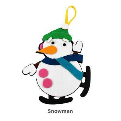 Felt Christmas Deco Hanger Kit - Skating Snowman