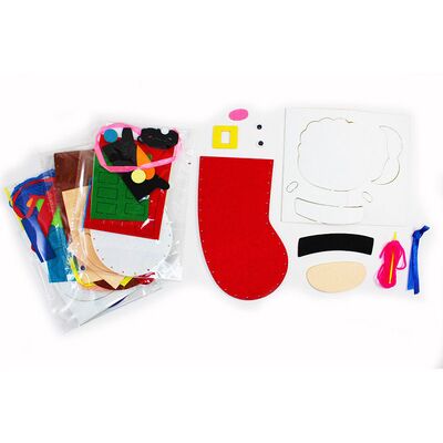 Felt Christmas Deco Stocking Kit - Pack of 4