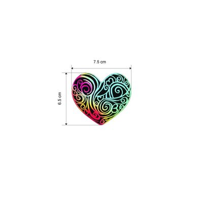 Scratch Art Love Shape - Pack of 10