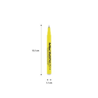 White Artline MultiPen (Solid) - Size