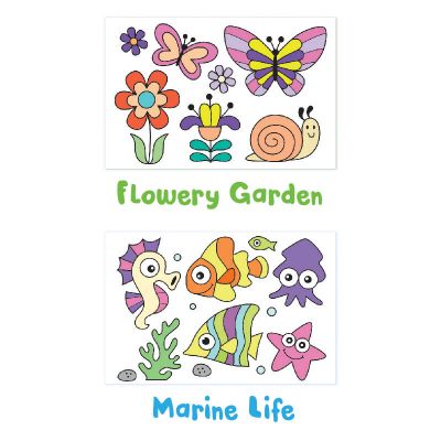 Have Fun Tracing! Flowery Garden and Marine Life