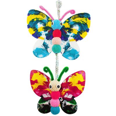 DIY Pompom Butterfly Deco Pack of 10
