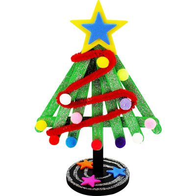 DIY Popsicle Sticks Christmas Tree - Pack of 10
