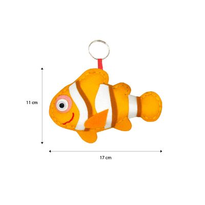 Felt Seaworld Plushie Kit - Clownfish - Size