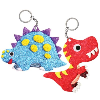 Foam Clay 2-in-1 Dinosaur Keychain Kit