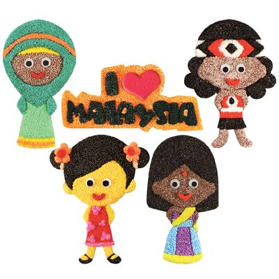 Merdeka Girl Magnet Pack of 5