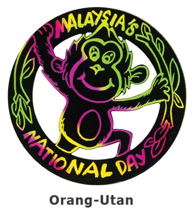 Scratch Art Merdeka - Orang Utan