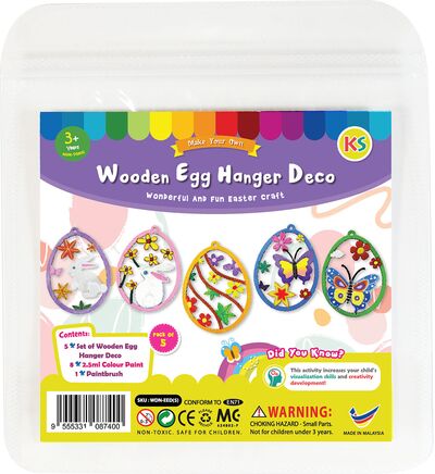 Wooden Easter Egg Hanger Deco Kit