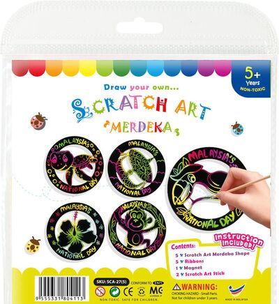 Scratch Art Merdeka Kit