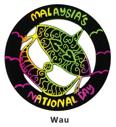 Scratch Art Merdeka - Wau / Traditional Malay Kite
