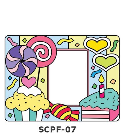 Suncatcher Photo Frame Kit - Candy, Cakes and Lollipop Party