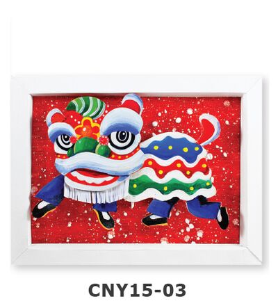 Chinese New Year Frame Deco - Lion Dance