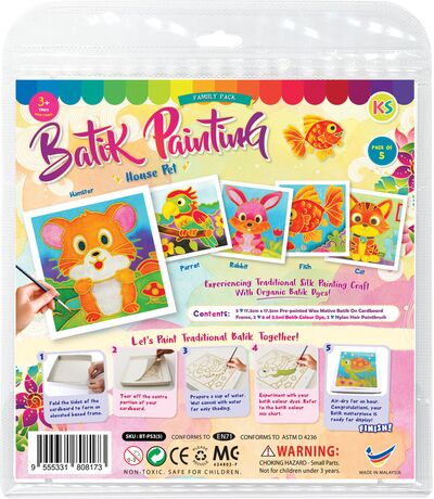 Batik Painting Small - Family Fun Pack Series - House Pet