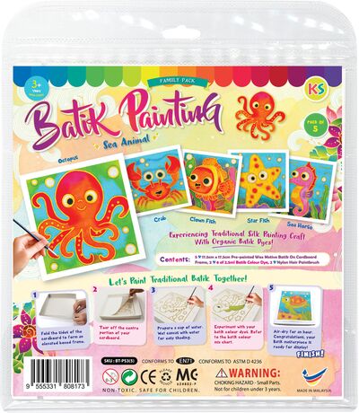Batik Painting Small - Family Fun Pack Series - Sea Animal