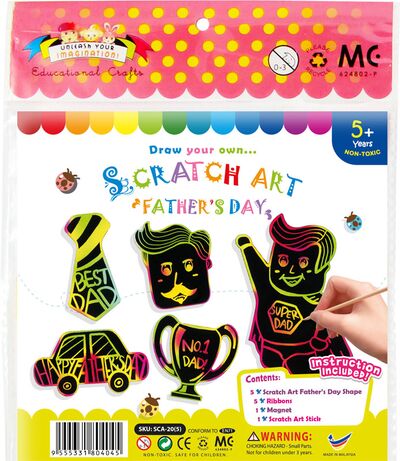 Scratch Art Father's Day Kit