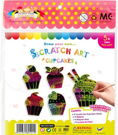 Scratch Art Cupcake Kit