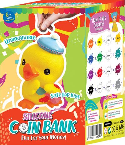 Silicone Coin Bank Painting Series D - Kit - Packaging Back