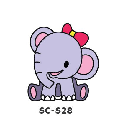 Suncatcher Small Keychain - Elephant
