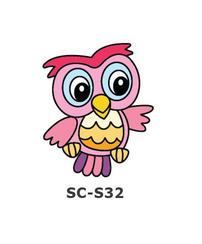 Suncatcher Small Keychain - Owl