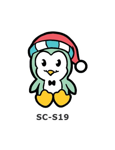 Suncatcher Small Keychain - Penguin
